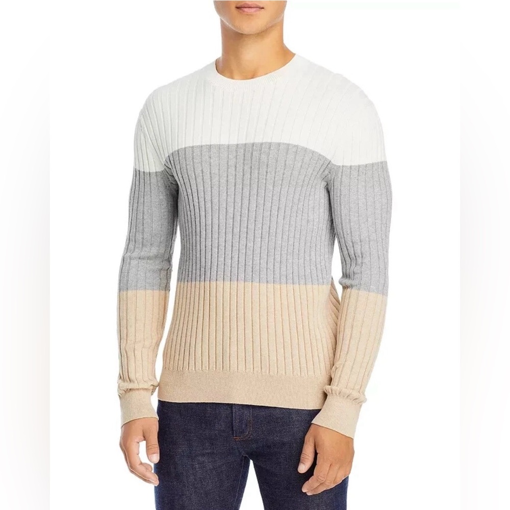ATM Anthony Thomas Melillo Men's Cashmere Color-Blocked Sweater, Size XL, NWT